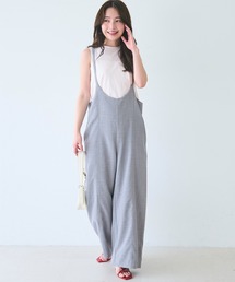 coca（coca）（コカ）の「【WEB限定セール】リネンライクキャミオールインワン（つなぎ/オールインワン）」