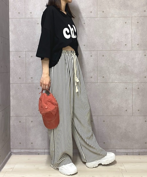 NANEA(ナネア)の「ストライプ柄 イージーパンツ(その他パンツ・レディース・ストライプ/チャコールグレー・SMALL/MEDIUM)」の22枚目の写真