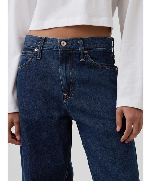 GAP（ギャップ）の「ハイライズ バレルデニム（デニムパンツ・レディース・インディゴブルー・23/24/25/26/27/28/30/29）」の5枚目の写真
