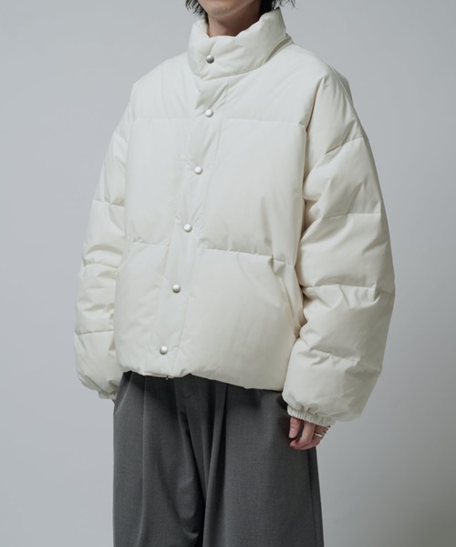 Lui's（ルイス）の「ショートダウンブルゾン（ダウンジャケット/コート・メンズ・ブラック/ホワイト・M/S）」の12枚目の写真