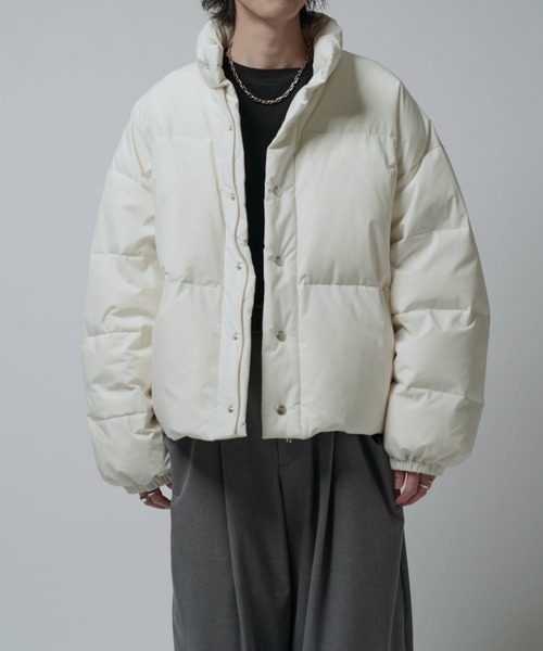 Lui's（ルイス）の「ショートダウンブルゾン（ダウンジャケット/コート・メンズ・ブラック/ホワイト・M/S）」の4枚目の写真