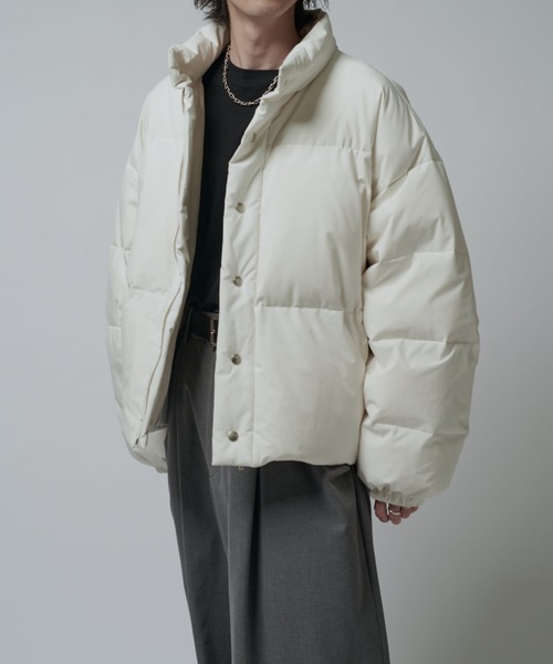 Lui's（ルイス）の「ショートダウンブルゾン（ダウンジャケット/コート・メンズ・ブラック/ホワイト・M/S）」の7枚目の写真