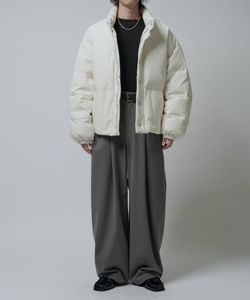 Lui's（ルイス）の「ショートダウンブルゾン（ダウンジャケット/コート・メンズ・ブラック/ホワイト・M/S）」の10枚目の写真