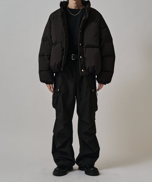 aa【Lui's】ホワイトグースダウンブルゾン ブラック aa【Lui's】ホワイトグースダウンブルゾン ブラック aa【Lui's