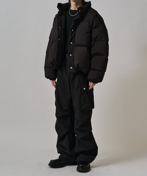 Lui's（ルイス）の「ショートダウンブルゾン（ダウンジャケット/コート・メンズ・ブラック/ホワイト・M/S）」の22枚目の写真