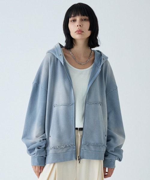 VELNUS】Vintage Make Heavyweight Double Zip Hoodie/ヴィンテージ