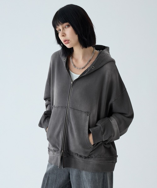 IFSIXWASNINEレディース　ヴィンテージ　パーカー　XSサイズ　古着　蛇 IF SIX WAS NINE - 00s archive ifsixwasnine fur hoodie パーカーの