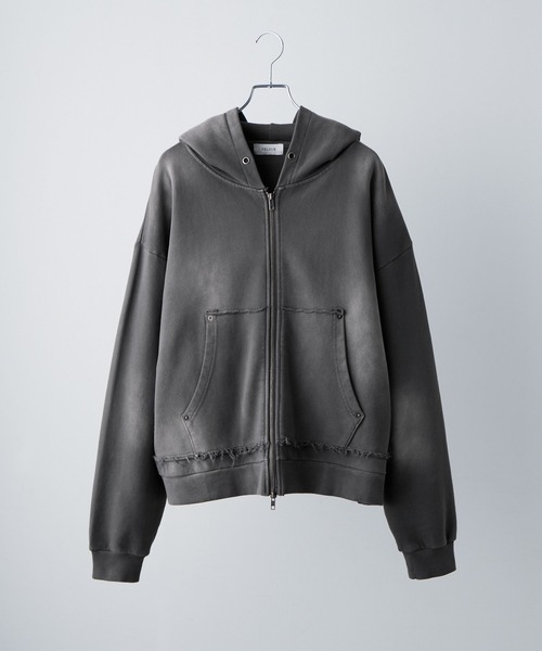 セール】【VELNUS】Vintage Make Heavyweight Double Zip Hoodie