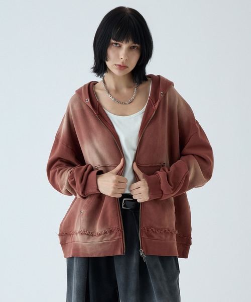 VELNUS Vintage Make — тяжёлое двустороннее худи с двойной молнией (Double Zip Hoodie)