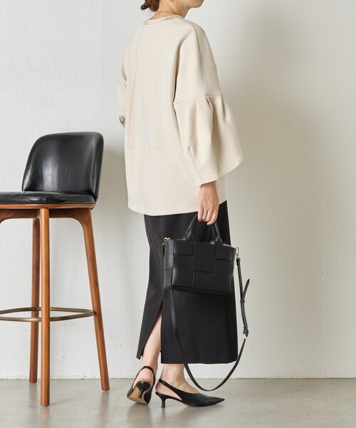 Jena espace merveilleux（ジェナ　エスパスメルヴェイユ）の「【上品/体系カバー】チューリップスリーブジップジャケット（その他アウター・レディース・アイボリー/ブラック・FREE）」の5枚目の写真