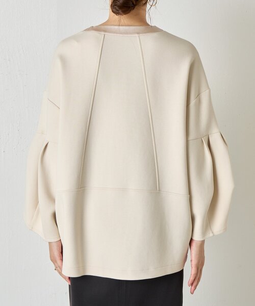 Jena espace merveilleux（ジェナ　エスパスメルヴェイユ）の「【上品/体系カバー】チューリップスリーブジップジャケット（その他アウター・レディース・アイボリー/ブラック・FREE）」の14枚目の写真