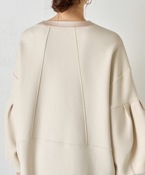 Jena espace merveilleux（ジェナ　エスパスメルヴェイユ）の「【上品/体系カバー】チューリップスリーブジップジャケット（その他アウター・レディース・アイボリー/ブラック・FREE）」の15枚目の写真