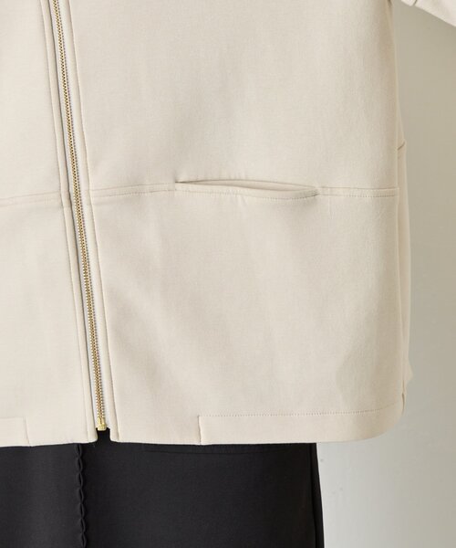 Jena espace merveilleux（ジェナ　エスパスメルヴェイユ）の「【上品/体系カバー】チューリップスリーブジップジャケット（その他アウター・レディース・アイボリー/ブラック・FREE）」の17枚目の写真