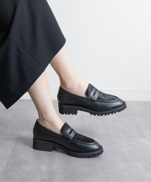 Fabby fabby（ファビィーファビィー）の「ボリュームソールコインローファー（ローファー・レディース・ブラウン/レオパード/ブラック/ブラック系その他・MEDIUM/LARGE/SMALL）」の10枚目の写真