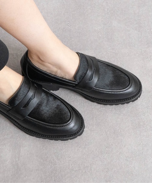 Fabby fabby（ファビィーファビィー）の「ボリュームソールコインローファー（ローファー・レディース・ブラウン/レオパード/ブラック/ブラック系その他・MEDIUM/LARGE/SMALL）」の11枚目の写真