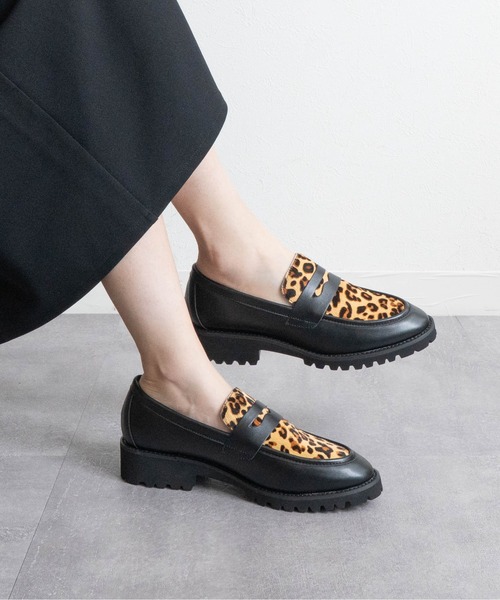 Fabby fabby（ファビィーファビィー）の「ボリュームソールコインローファー（ローファー・レディース・ブラウン/レオパード/ブラック/ブラック系その他・MEDIUM/LARGE/SMALL）」の12枚目の写真