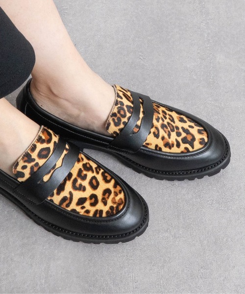 Fabby fabby（ファビィーファビィー）の「ボリュームソールコインローファー（ローファー・レディース・ブラウン/レオパード/ブラック/ブラック系その他・MEDIUM/LARGE/SMALL）」の13枚目の写真