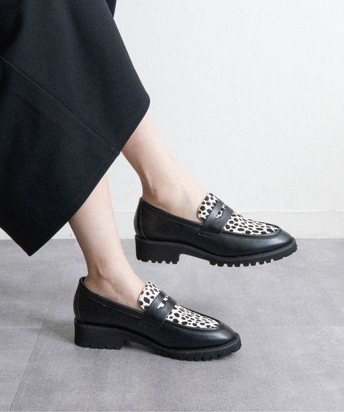 Fabby fabby（ファビィーファビィー）の「ボリュームソールコインローファー（ローファー・レディース・ブラウン/レオパード/ブラック/ブラック系その他・MEDIUM/LARGE/SMALL）」の14枚目の写真