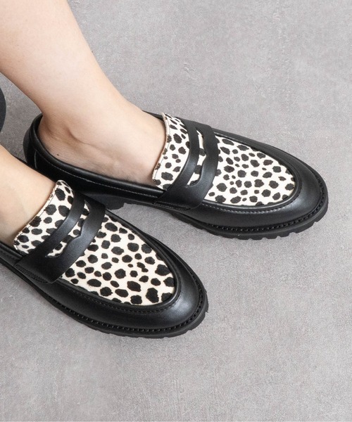 Fabby fabby（ファビィーファビィー）の「ボリュームソールコインローファー（ローファー・レディース・ブラウン/レオパード/ブラック/ブラック系その他・MEDIUM/LARGE/SMALL）」の15枚目の写真