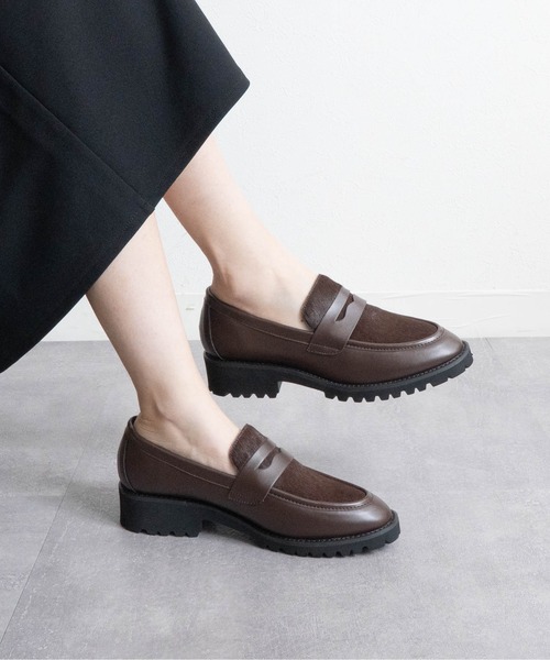 Fabby fabby（ファビィーファビィー）の「ボリュームソールコインローファー（ローファー・レディース・ブラウン/レオパード/ブラック/ブラック系その他・MEDIUM/LARGE/SMALL）」の16枚目の写真