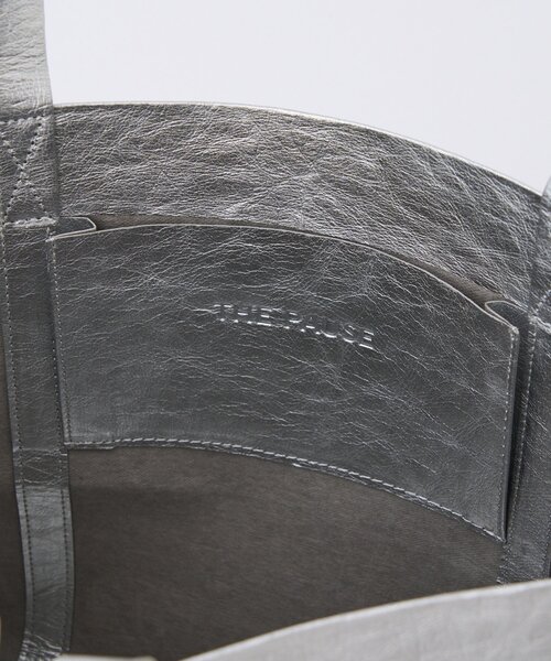 THE PAUSE(ザ ポーズ)の「【THE PAUSE】ペーパートート M(トートバッグ・レディース・シルバー・FREE)」の10枚目の写真