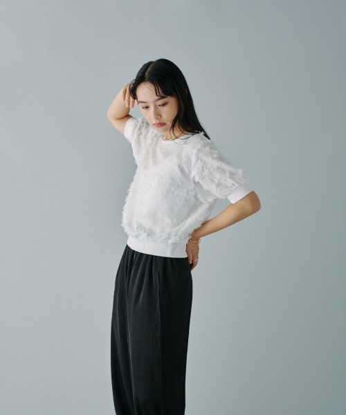 terrace（テラス）の「フリンジジャカードプルオーバートップス（その他トップス・レディース・ミント/オフホワイト/ブラック・MEDIUM）」の8枚目の写真