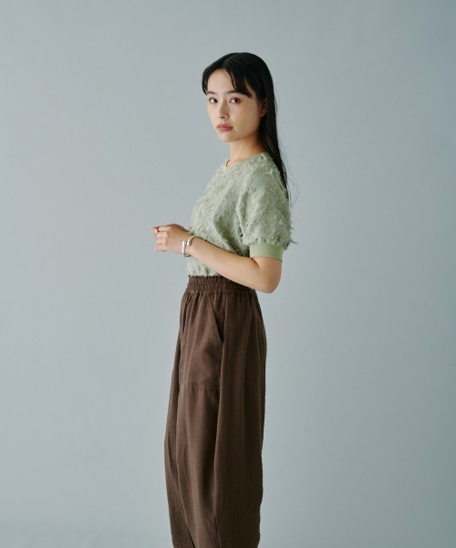 terrace（テラス）の「フリンジジャカードプルオーバートップス（その他トップス・レディース・ミント/オフホワイト/ブラック・MEDIUM）」の16枚目の写真