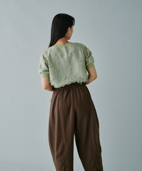terrace（テラス）の「フリンジジャカードプルオーバートップス（その他トップス・レディース・ミント/オフホワイト/ブラック・MEDIUM）」の17枚目の写真
