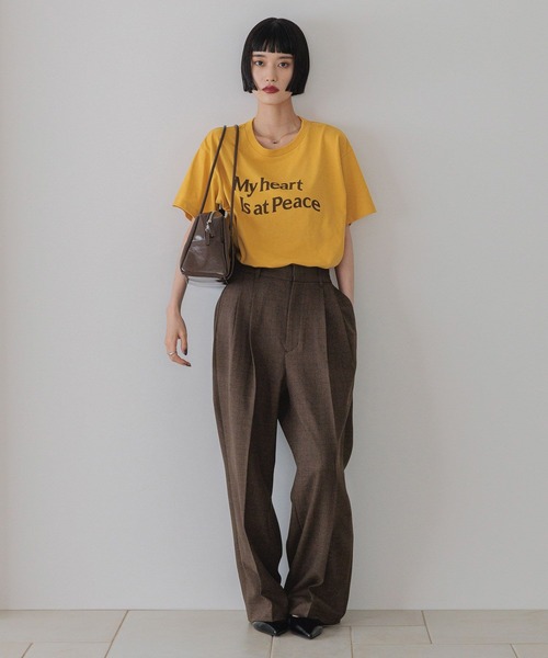 LOWRYS FARM（ローリーズファーム）の「ラナテックワイドパンツ　455404（その他パンツ・レディース・ブラウン系その他/ブラウン/チャコールグレー/チェック・SMALL/MEDIUM/LARGE）」の5枚目の写真