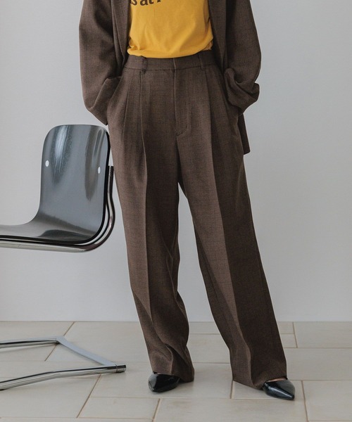 LOWRYS FARM（ローリーズファーム）の「ラナテックワイドパンツ　455404（その他パンツ・レディース・ブラウン系その他/ブラウン/チャコールグレー/チェック・SMALL/MEDIUM/LARGE）」の10枚目の写真