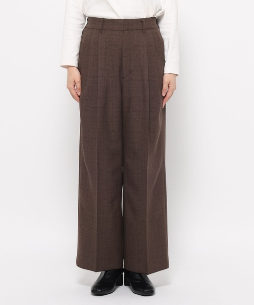 LOWRYS FARM（ローリーズファーム）の「ラナテックワイドパンツ　455404（その他パンツ・レディース・ブラウン系その他/ブラウン/チャコールグレー/チェック・SMALL/MEDIUM/LARGE）」の11枚目の写真