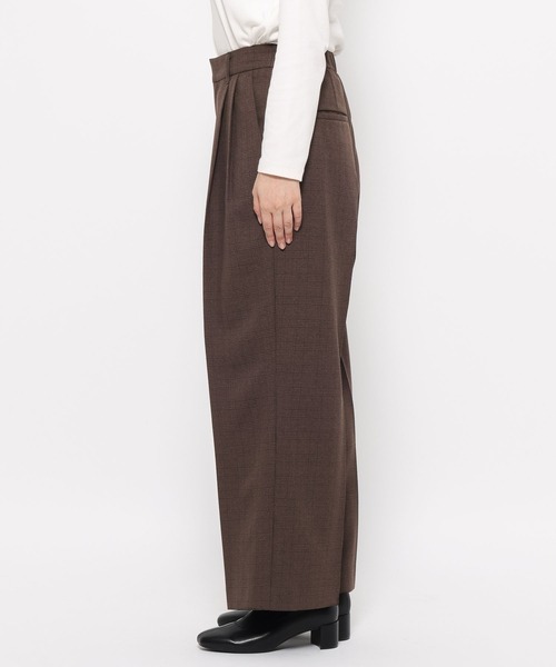 LOWRYS FARM（ローリーズファーム）の「ラナテックワイドパンツ　455404（その他パンツ・レディース・ブラウン系その他/ブラウン/チャコールグレー/チェック・SMALL/MEDIUM/LARGE）」の12枚目の写真