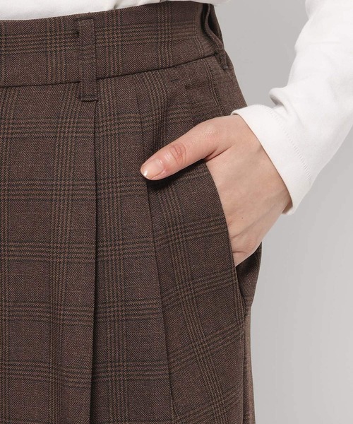 LOWRYS FARM（ローリーズファーム）の「ラナテックワイドパンツ　455404（その他パンツ・レディース・ブラウン系その他/ブラウン/チャコールグレー/チェック・SMALL/MEDIUM/LARGE）」の15枚目の写真