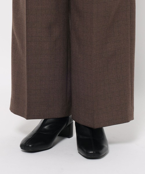 LOWRYS FARM（ローリーズファーム）の「ラナテックワイドパンツ　455404（その他パンツ・レディース・ブラウン系その他/ブラウン/チャコールグレー/チェック・SMALL/MEDIUM/LARGE）」の18枚目の写真