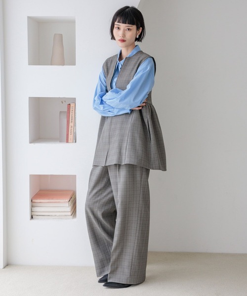 LOWRYS FARM（ローリーズファーム）の「ラナテックワイドパンツ　455404（その他パンツ・レディース・ブラウン系その他/ブラウン/チャコールグレー/チェック・SMALL/MEDIUM/LARGE）」の20枚目の写真