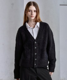 CLEL(NC)́yCLELzAlpaca Blend Shaggy V-Neck Cardigan / ApJuhVM[VlbNJ[fBK(J[fBK/{)