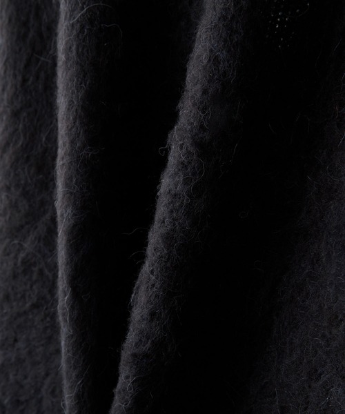 CLEL（クレイル）の「【CLEL】Alpaca Blend Shaggy V-Neck Cardigan / アルパカブレンドシャギーVネックカーディガン（カーディガン/ボレロ・メンズ・チャコールグレー/ブラウン/ブラック・L/M/S/XS）」の10枚目の写真