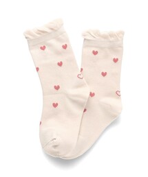 BRANSHES（ブランシェス）の「ハート総柄ソックス（ソックス/靴下・キッズ）」