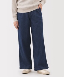 無印良品 | 婦人　ライトオンスデニム　タックワイドパンツ(デニムパンツ)