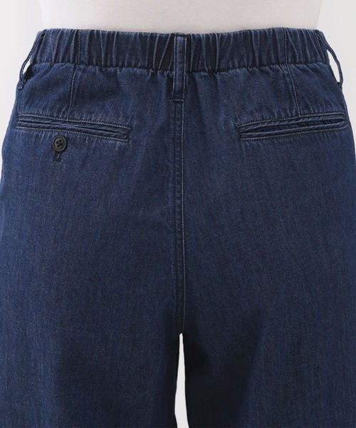 無印良品(ムジルシリョウヒン)の「婦人 ライトオンスデニム タックワイドパンツ(デニムパンツ・レディース・ブルー・S/M/L/XL)」の6枚目の写真
