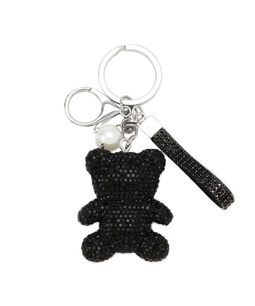 SHOO・LA・RUE（シューラルー）の「キラキラベアチャーム（チャーム・レディース・ブラック/シルバー/ダークブラウン・00）」の2枚目の写真