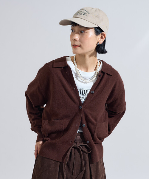 セール】マシーンウォッシャブル ウールブレンドポロニット/ ポロ襟