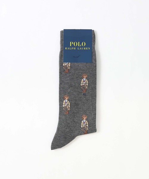 POLO RALPH LAUREN（ポロ ラルフ ローレン）の「POLO RALPH LAUREN ALLOVER BEAR クルーソックス 02012496（ソックス/靴下・メンズ・モスグリーン/ダークネイビー/ライトグレー・25-27CM/27-29cm）」の8枚目の写真