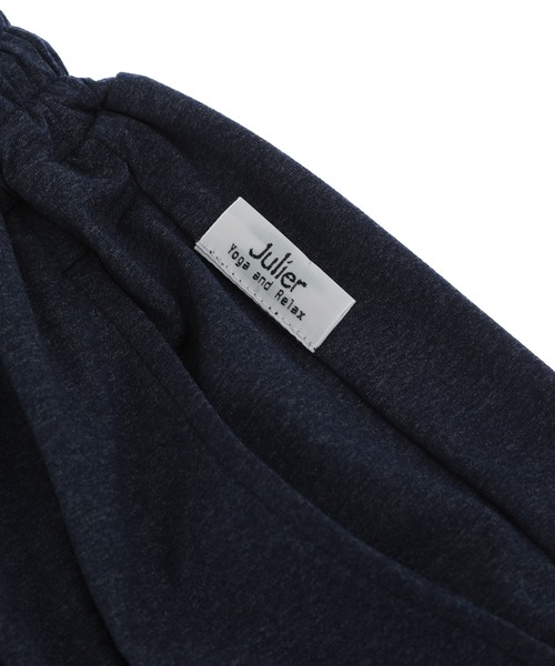 Julier Yoga and Relax（ジュリエヨガアンドリラックス）の「Julier (定番)ライトプライムギャザーパンツ（その他パンツ・レディース・ネイビー/チャコール/ブラック・2/1/0）」の7枚目の写真