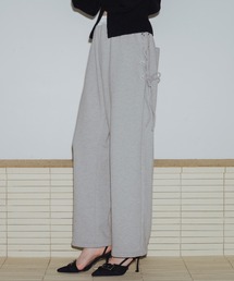 Mili affinity（ミリアフィニティー）の「サイドリボンウエスト切り替えスウェットパンツ（スウェットパンツ）」