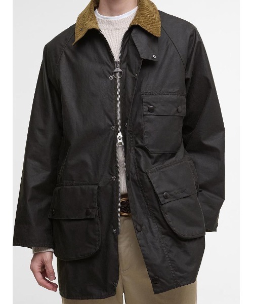Barbour(バブアー)の「【SOLWAY/ソルウェイ】ワックスジャケット(オーバーサイズフィット)(ブルゾン・メンズ・ブラック/グリーン・34/36/38/40)」の7枚目の写真