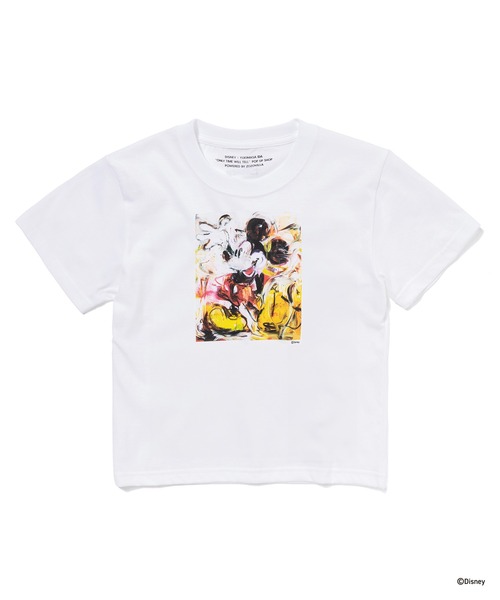 Disney(ディズニー)の「MICKEY MOUSE / CROPPED T-SHIRT B(Tシャツ/カットソー・レディース・ホワイト・S/M)」の1枚目の写真