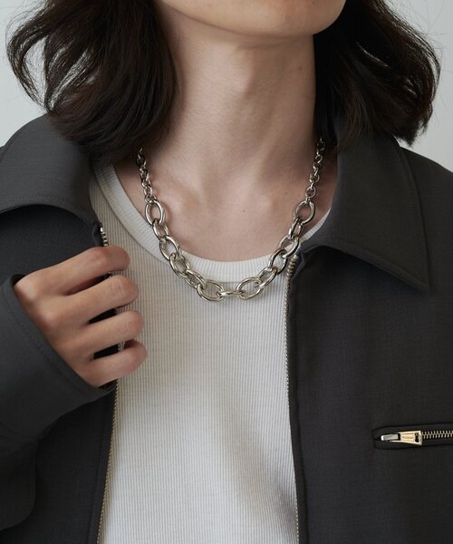 Lui's(ルイス)の「Ah Necklace / 02 (コンビチェーンネックレス)(ネックレス・レディース・シルバー・FREE)」の14枚目の写真