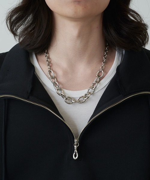 Lui's(ルイス)の「Ah Necklace / 02 (コンビチェーンネックレス)(ネックレス・レディース・シルバー・FREE)」の8枚目の写真