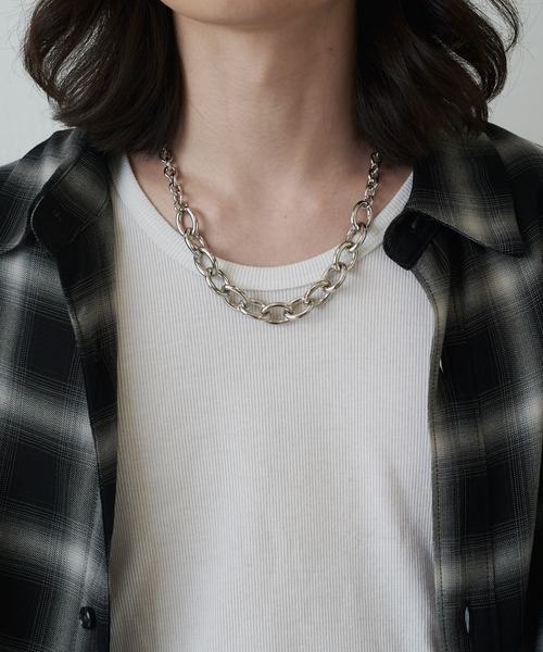 Lui's(ルイス)の「Ah Necklace / 02 (コンビチェーンネックレス)(ネックレス・レディース・シルバー・FREE)」の9枚目の写真